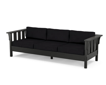 Martha Stewart by POLYWOOD® Acadia Deep Seating Sofa in Black / Midnight Linen