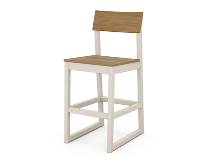 POLYWOOD® EDGE Bar Side Chair in Sand / Natural