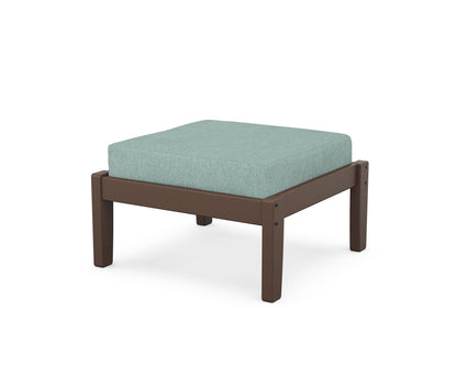 Unbranded Deep Seating Ottoman in Mahogany / Glacier Spa
