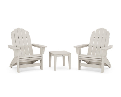 POLYWOOD® 3-Piece Vineyard Grand Adirondack Set in Sand