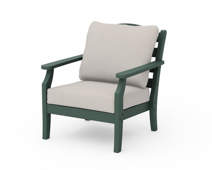 Draper James™ by  POLYWOOD® Savannah Deep Seating Chair in Green / Cast Ash