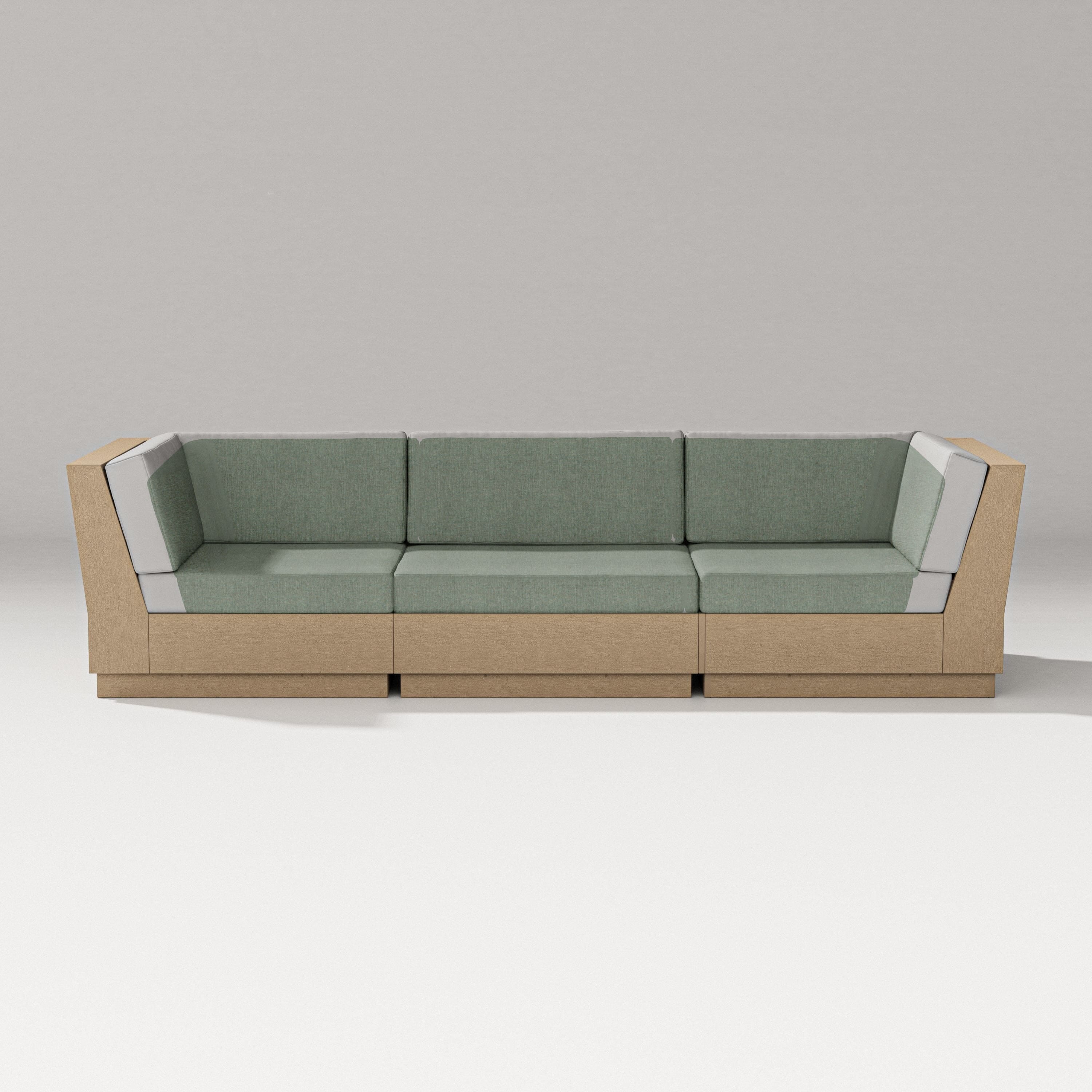 PW Designer Series Elevate Sofa Sectional in Vintage Sahara / Cast Sage
