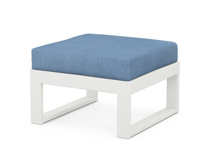 Unbranded Modular Ottoman - Modern in Vintage White / Sky Blue