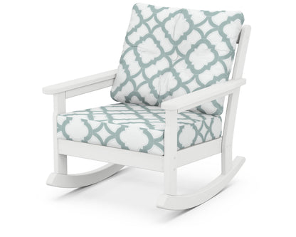 Vineyard Deep Seating Rocking Chair - White