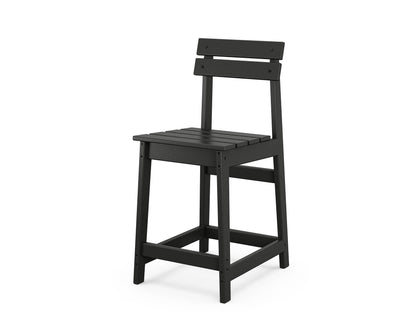 POLYWOOD® Modern Studio Plaza Counter Chair in Black