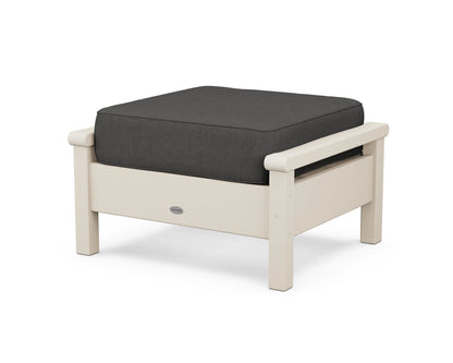 POLYWOOD® Harbour Deep Seating Ottoman in Sand / Spectrum Carbon