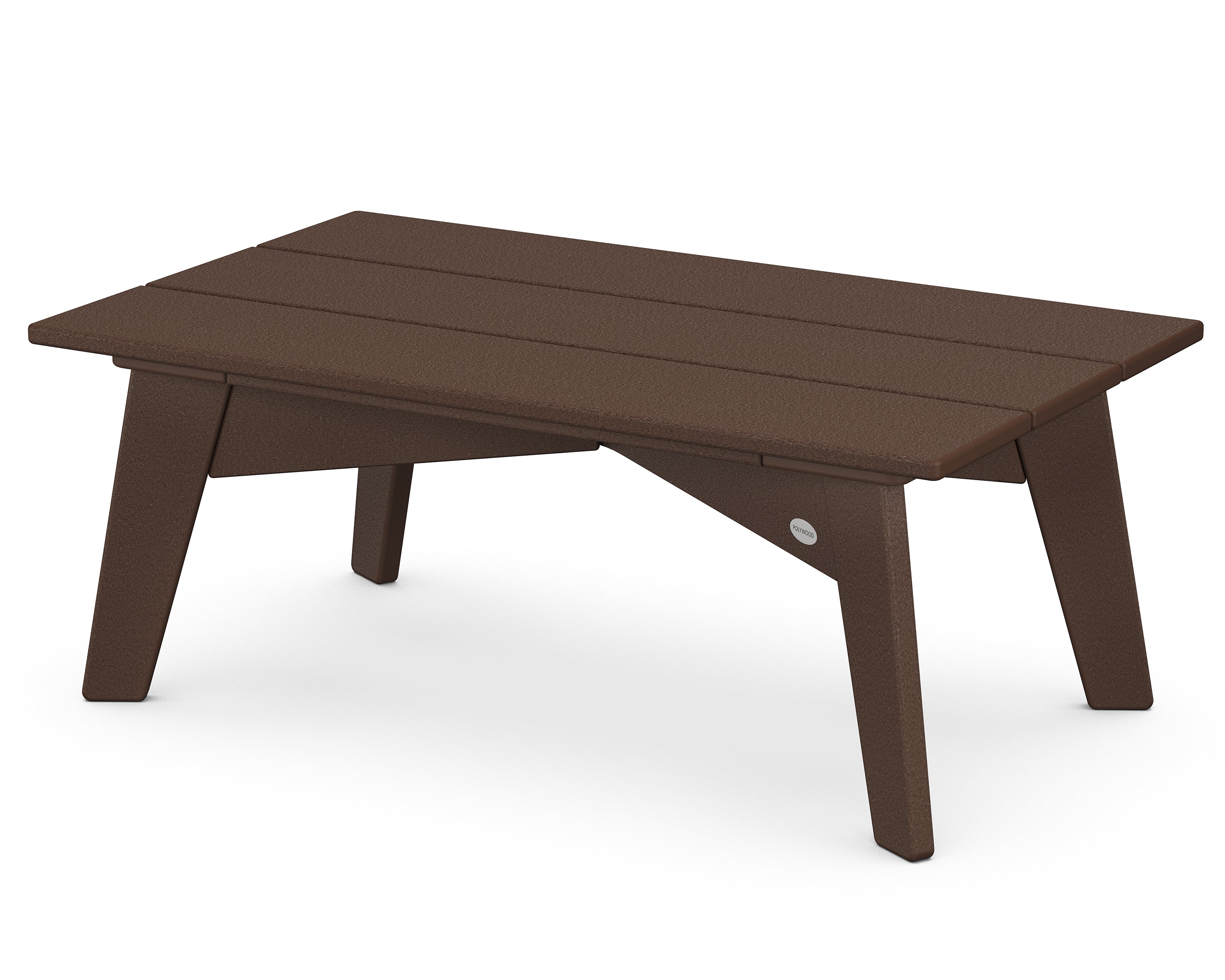 POLYWOOD® Riviera Modern Coffee Table in Mahogany