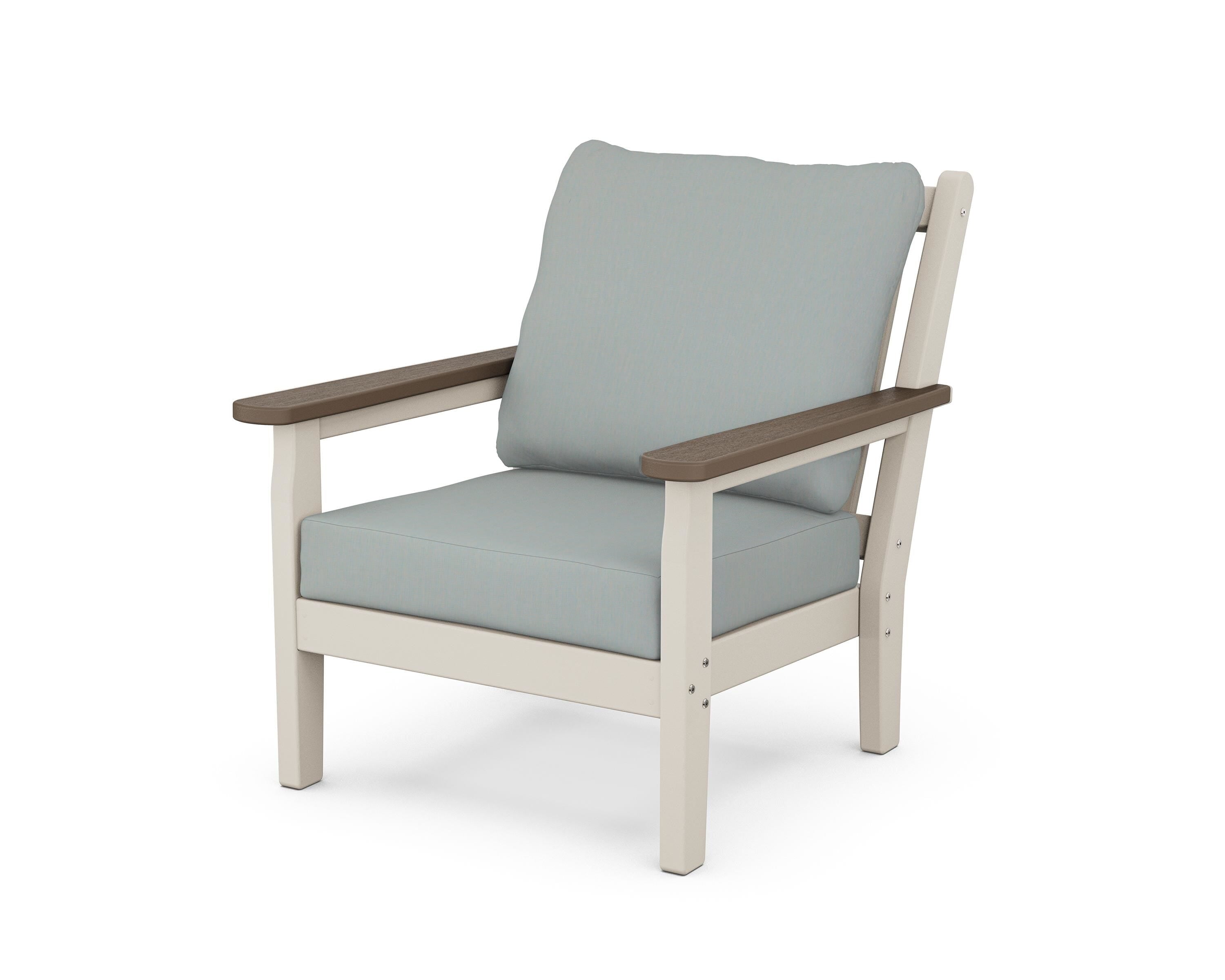 POLYWOOD® Chippendale Deep Seating Chair in Sand / Kona / Spa