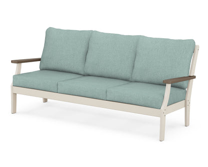 POLYWOOD® Braxton Deep Seating Sofa in Sand / Kona / Glacier Spa