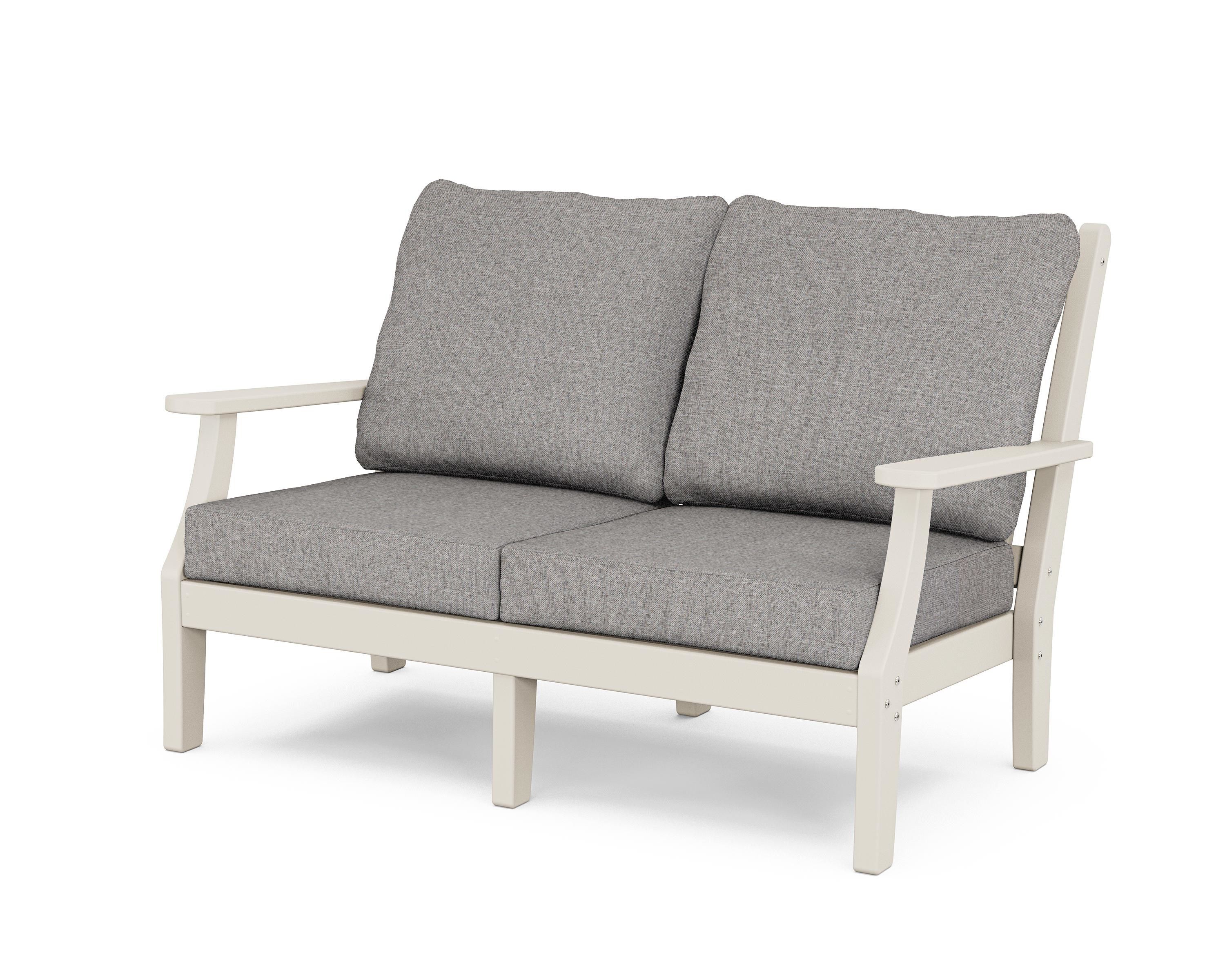 Country Living Wovendale Deep Seating Loveseat in Sand / Grey Mist