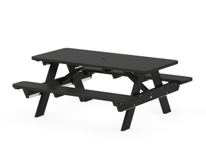 POLYWOOD® Park 72" Picnic Table in Black