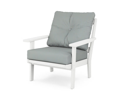 POLYWOOD® Oxford Deep Seating Chair in White / Spa