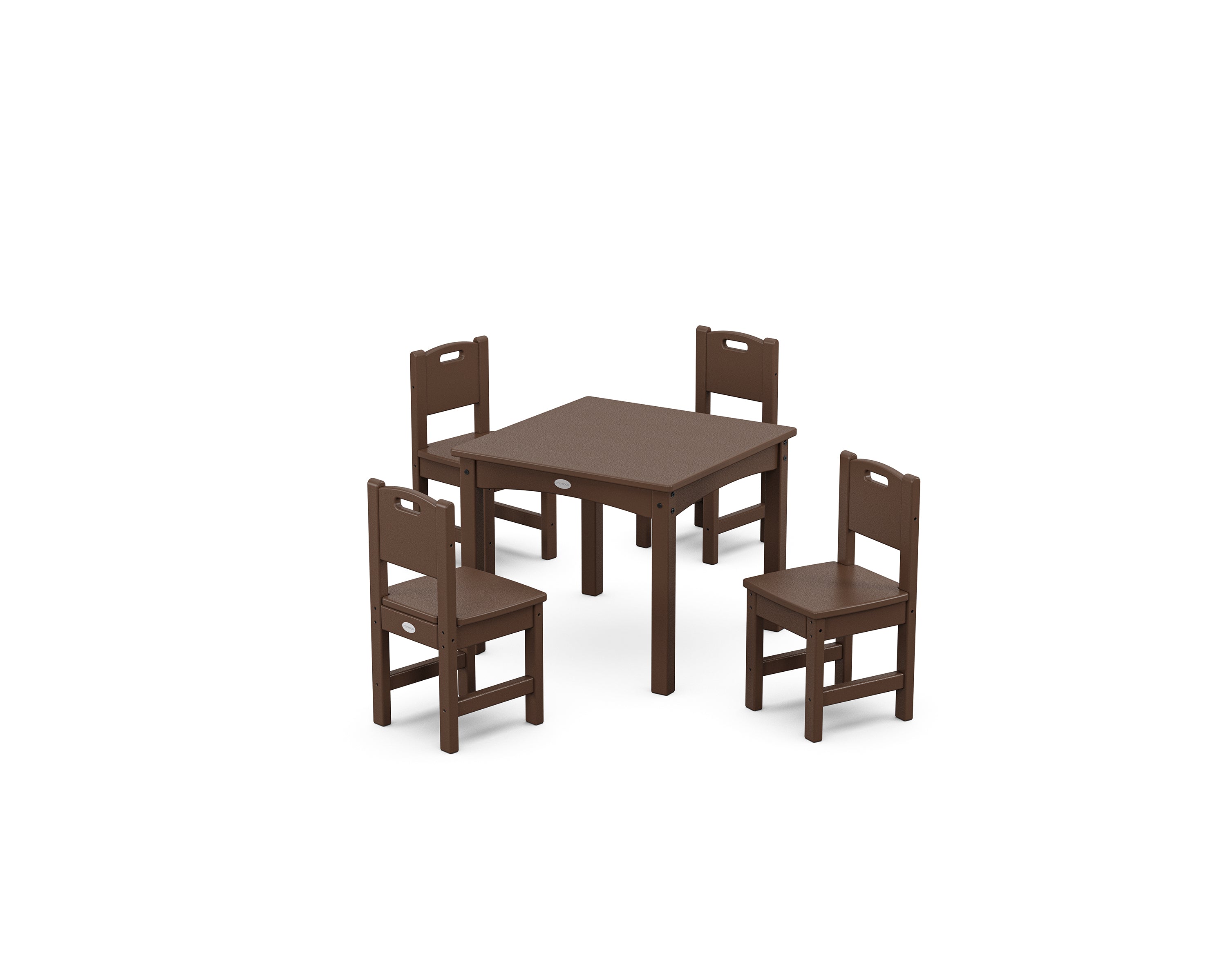 POLYWOOD® Toddler 5-Piece Dining Set in Mahogany