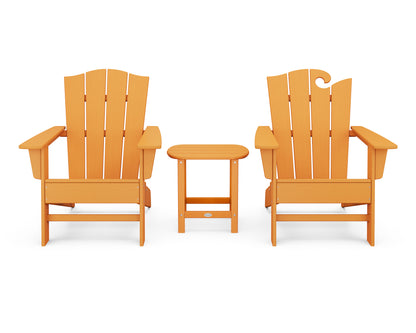 POLYWOOD® Wave Collection 3-Piece Set in Tangerine