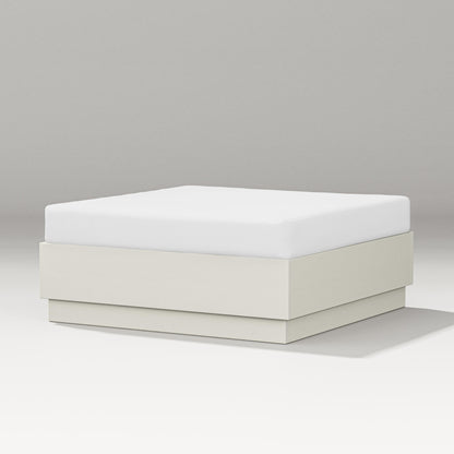 PW Designer Series Elevate Lounge Ottoman in Vintage White / Natural