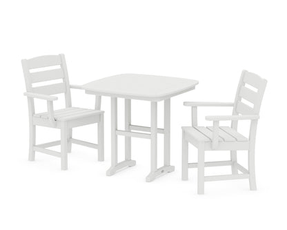 POLYWOOD® Lakeside 3-Piece Dining Set in White