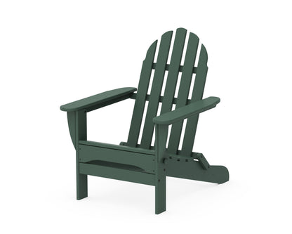 POLYWOOD® Classic Folding Adirondack Chair in Green