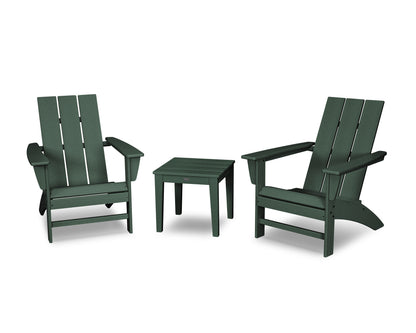 POLYWOOD® Modern Adirondack 3-Piece Set in Green