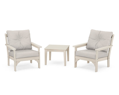 POLYWOOD® Vineyard 3-Piece Deep Seating Set in Sand / Cast Ash