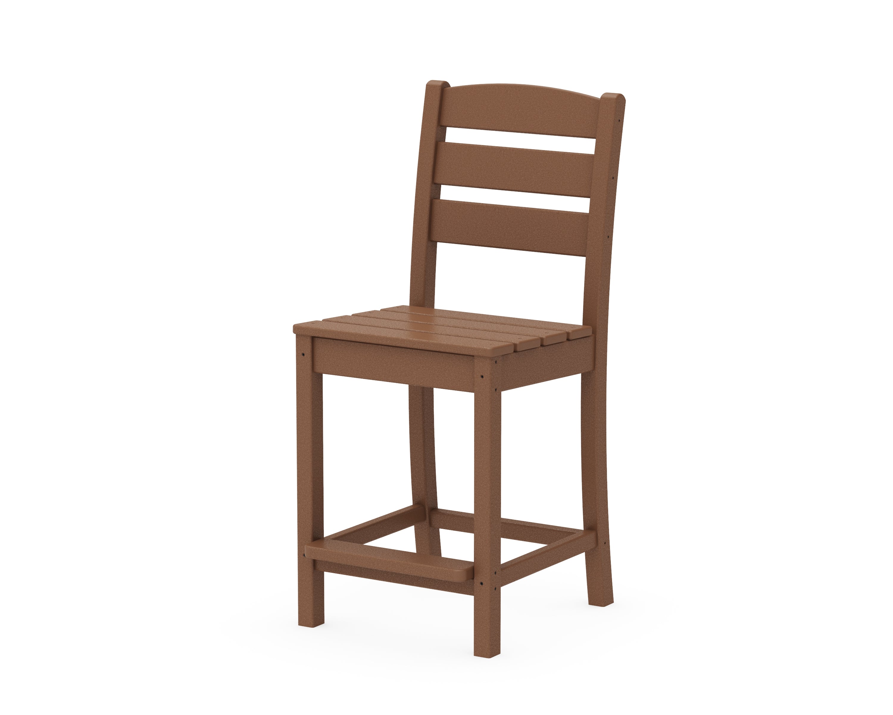 POLYWOOD® Lakeside Counter Side Chair in Teak