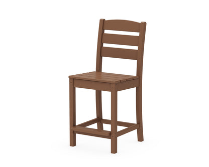 POLYWOOD® Lakeside Counter Side Chair in Teak