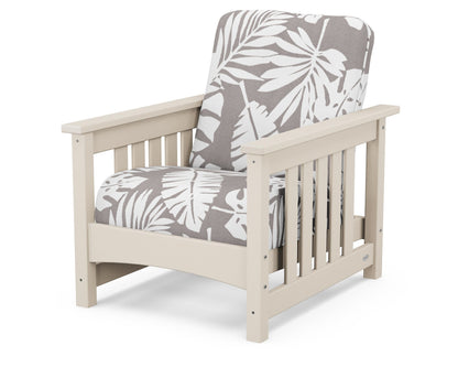 POLYWOOD® Club Mission Chair in Sand / Leaf Grey Mist