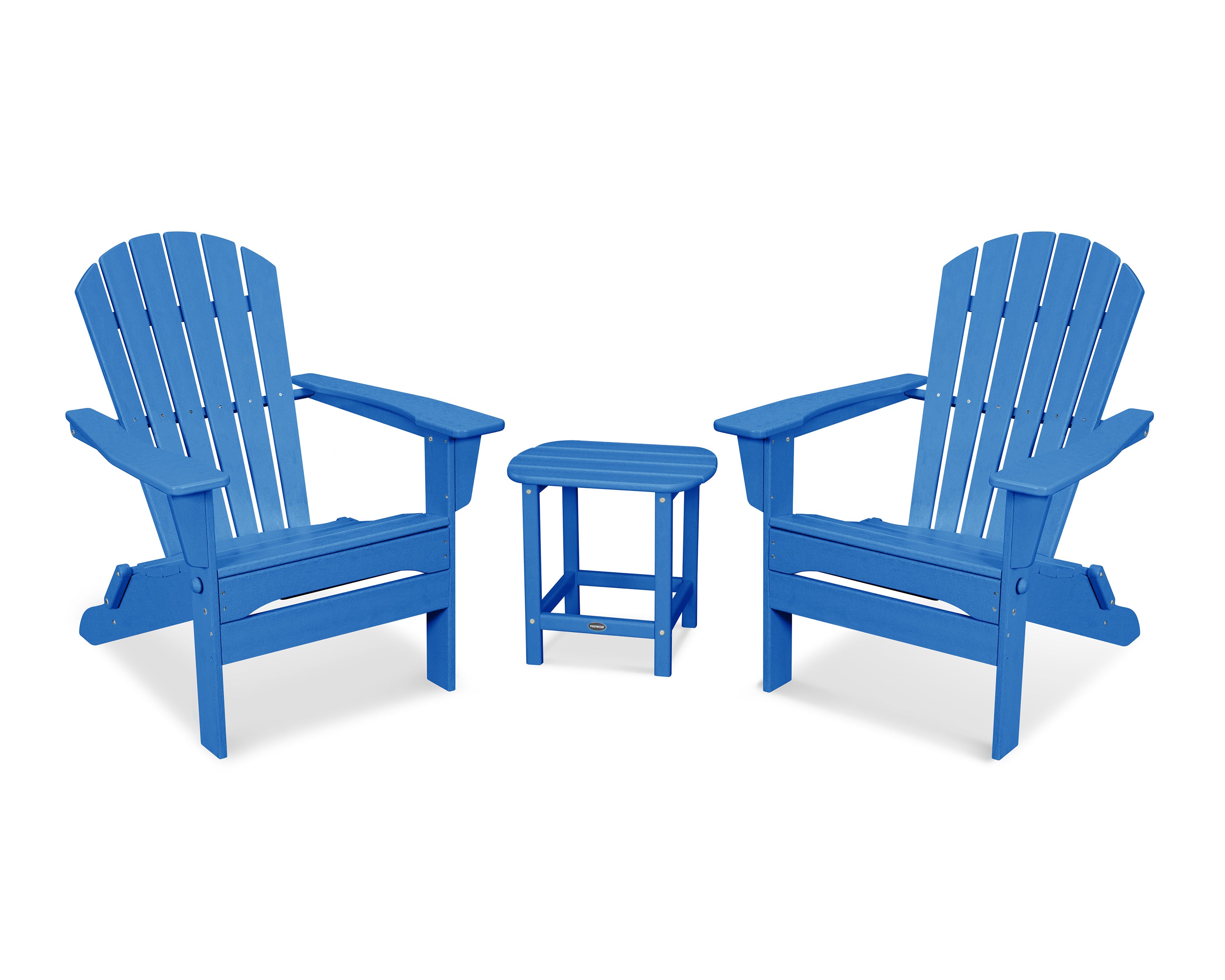 South Beach 3-Piece Folding Adirondack Set | POLYWOOD – Skylars