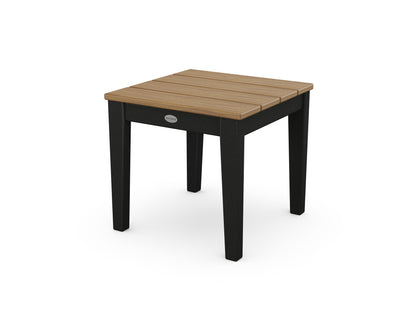 POLYWOOD® Newport 18" End Table in Black / Natural