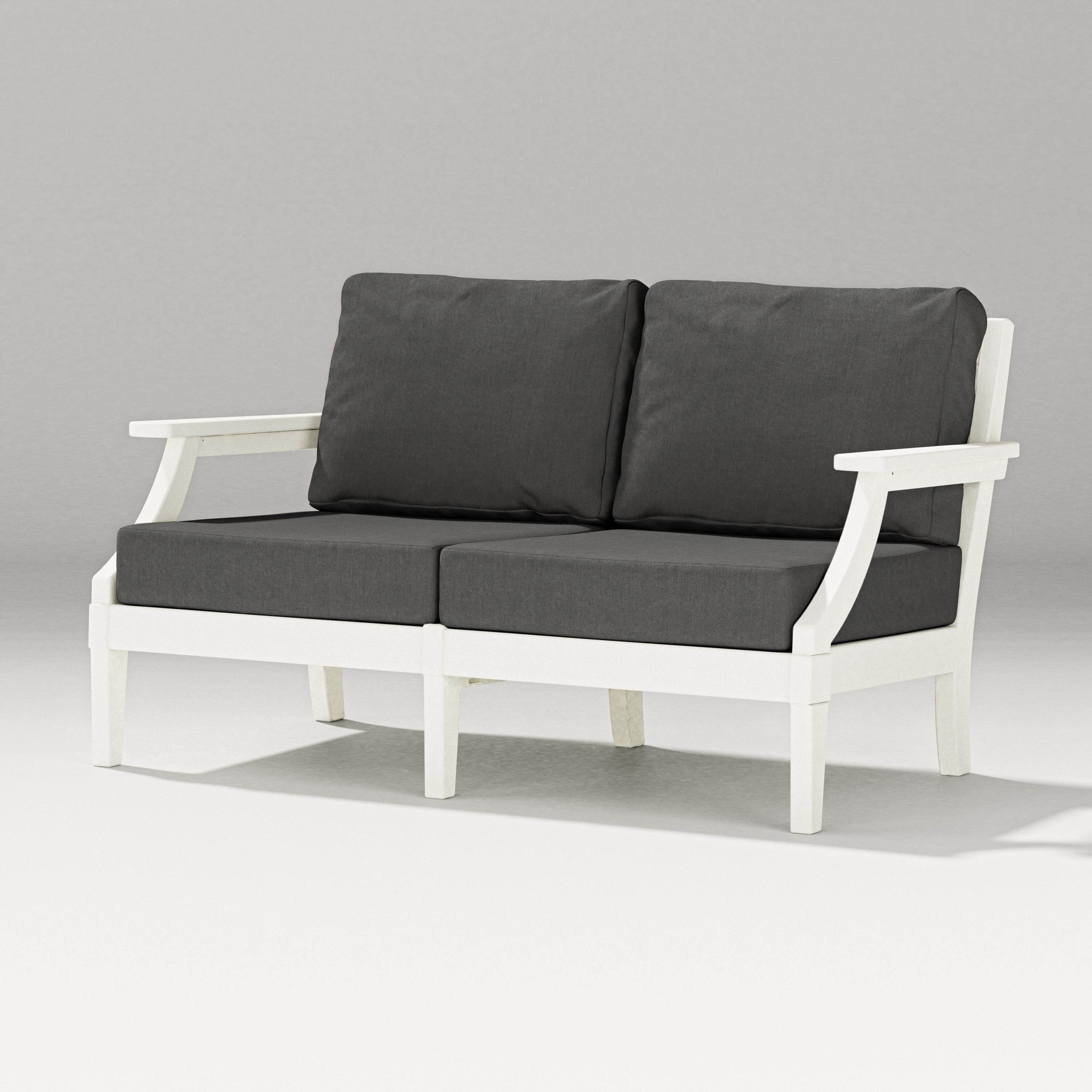 PW Designer Series Estate Loveseat in Vintage White / Spectrum Carbon
