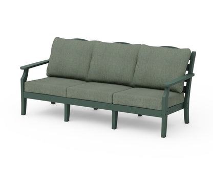 Draper James™ by  POLYWOOD® Savannah Deep Seating Sofa in Green / Cast Sage