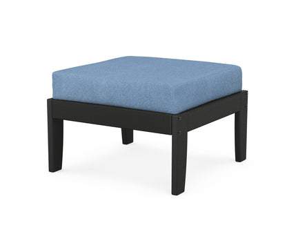 Unbranded Modular Ottoman - Classic in Black / Sky Blue
