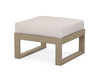 Unbranded Modular Ottoman - Modern in Vintage Sahara / Dune Burlap