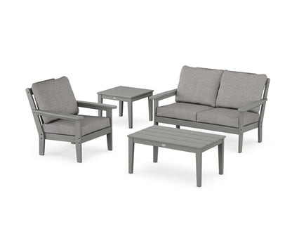 Country Living Wovendale 4-Piece Deep Seating Set in Slate Grey / Grey Mist