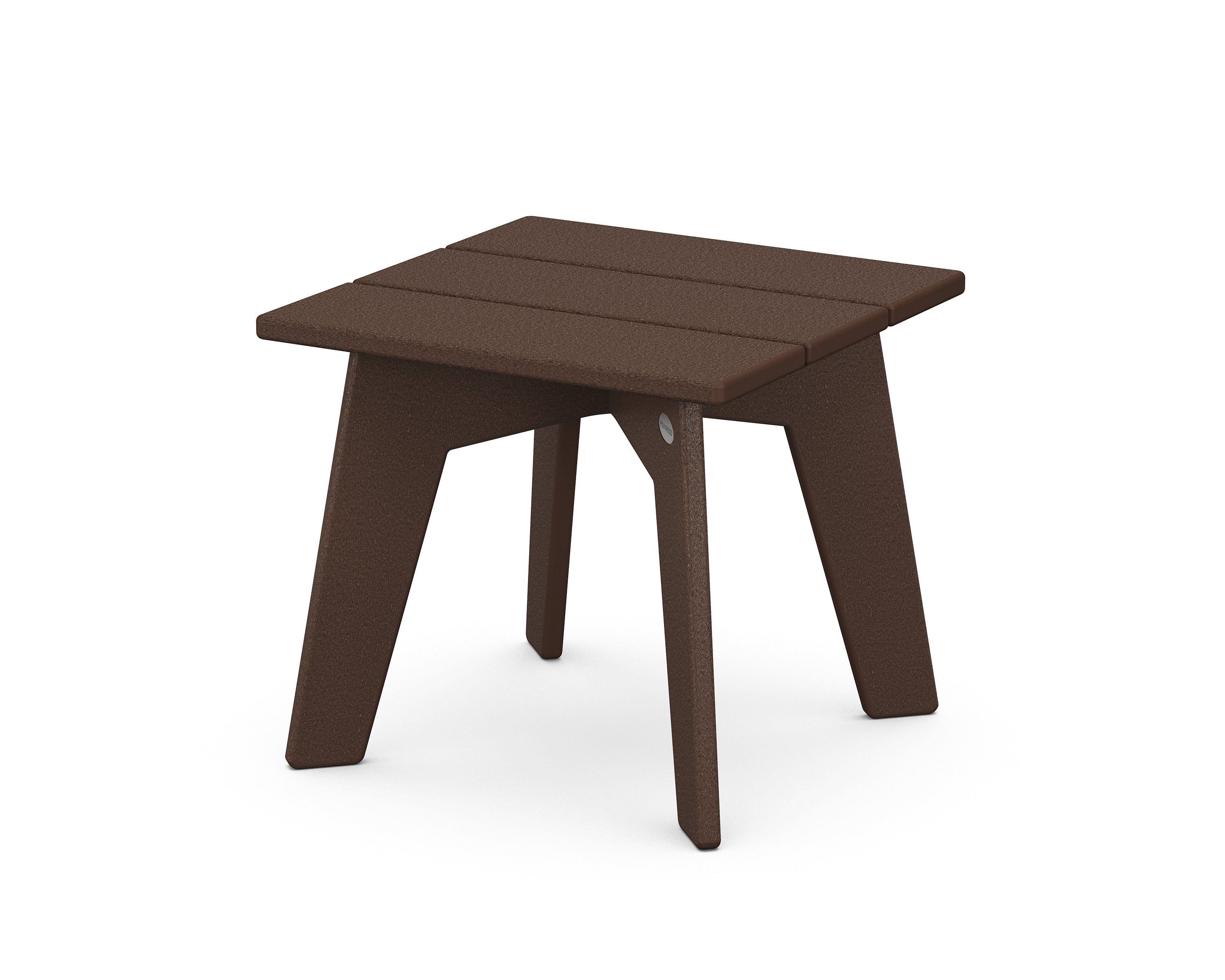 POLYWOOD® Riviera Modern Side Table in Mahogany