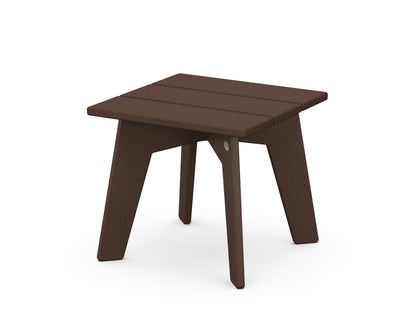 POLYWOOD® Riviera Modern Side Table in Mahogany