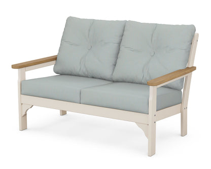 POLYWOOD® Vineyard Deep Seating Loveseat in Sand / Natural / Spa