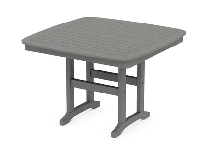 POLYWOOD® Nautical 44" Dining Table in Slate Grey