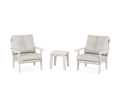POLYWOOD® Prairie 3-Piece Deep Seating Set in Sand / Cast Ash
