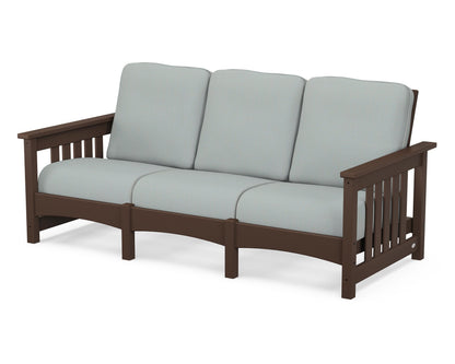POLYWOOD® Club Mission Sofa in Mahogany / Spa