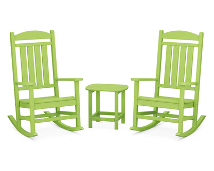 POLYWOOD® Presidential Rocker 3-Piece Set in Lime