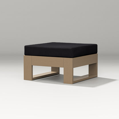 PW Designer Series Latitude Lounge Ottoman in Vintage Sahara / Midnight Linen