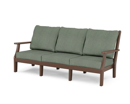 Country Living Wovendale Deep Seating Sofa in Mahogany / Cast Sage