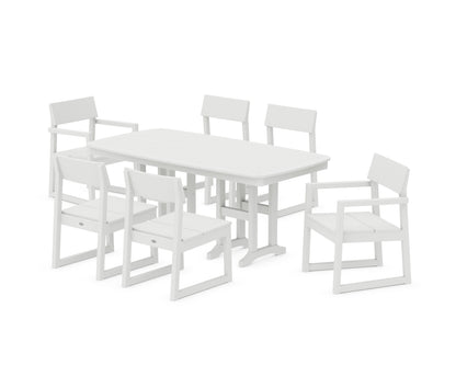 POLYWOOD® EDGE 7-Piece Dining Set in White