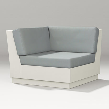 PW Designer Series Elevate Modular Corner Chair in Vintage White / Spa