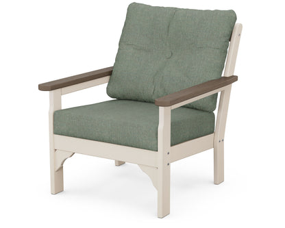 POLYWOOD® Vineyard Deep Seating Chair in Sand / Kona / Cast Sage