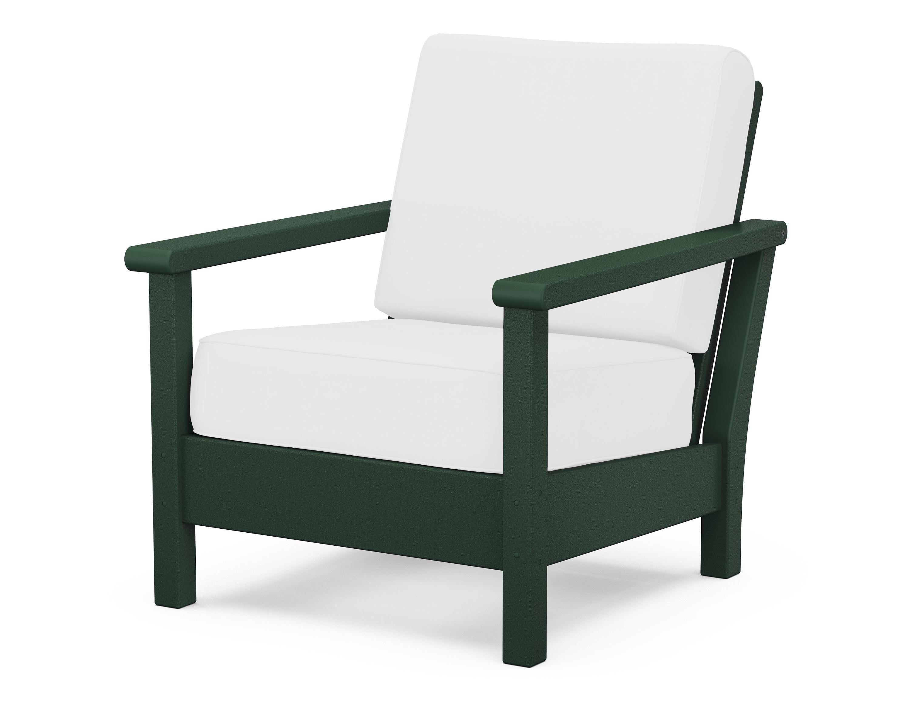 POLYWOOD® Harbour Deep Seating Chair in Green / Natural