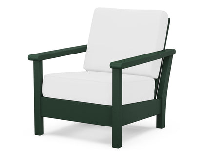 POLYWOOD® Harbour Deep Seating Chair in Green / Natural