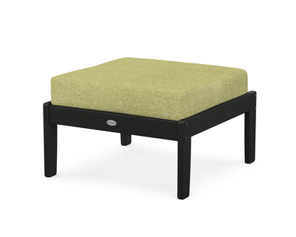 POLYWOOD® Braxton Deep Seating Ottoman in Black / Chartreuse Boucle