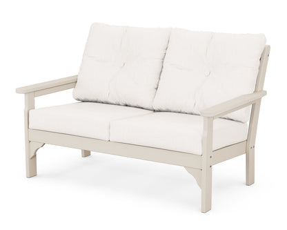 POLYWOOD® Vineyard Deep Seating Loveseat in Sand / Cast Ash