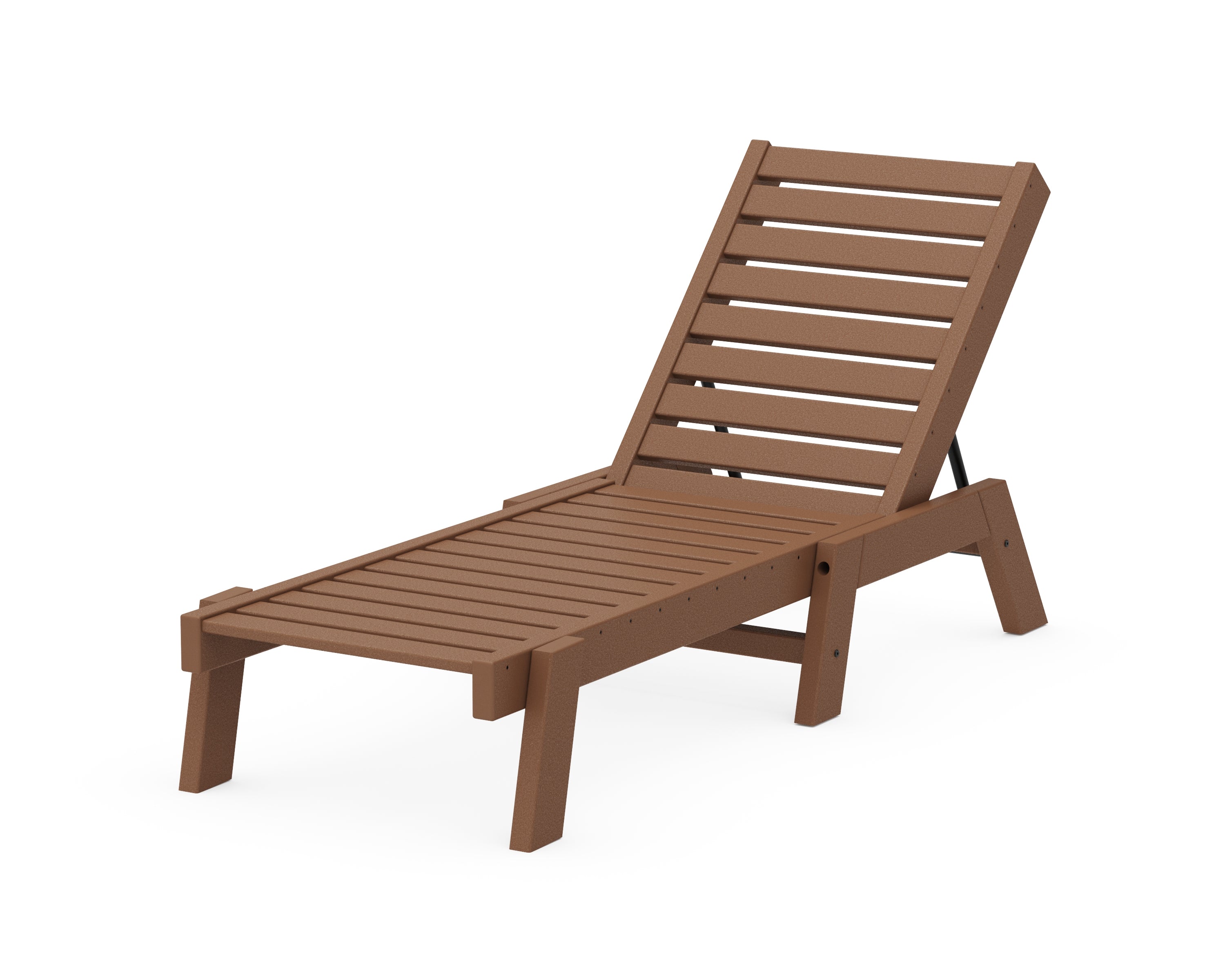 POLYWOOD® Captain Chaise in Teak